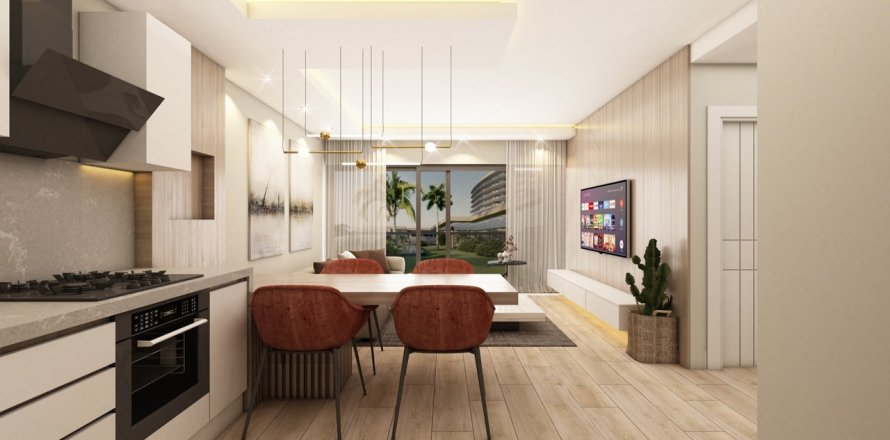 آپارتمان در Konyaalti، در Loft Prive Antalya ، امارات متحده عربی 1 خوابه ، 60 متر مربع.  شماره 70324