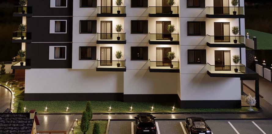 آپارتمان در در Sky Tower Avsallar ، امارات متحده عربی 1 خوابه ، 55 متر مربع.  شماره 71801