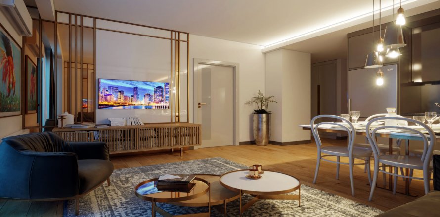آپارتمان در در Resim Modern Kagithane Istanbul ، امارات متحده عربی 2 خوابه ، 79.13 متر مربع.  شماره 68140