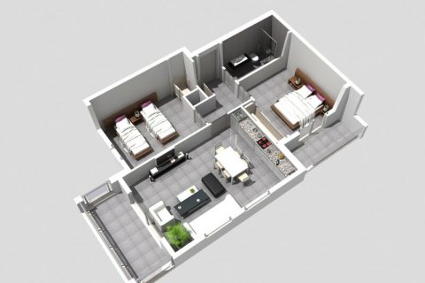 آپارتمان در  Side ، امارات متحده عربی 2 خوابه ، 90 متر مربع.  شماره 67516 - 10