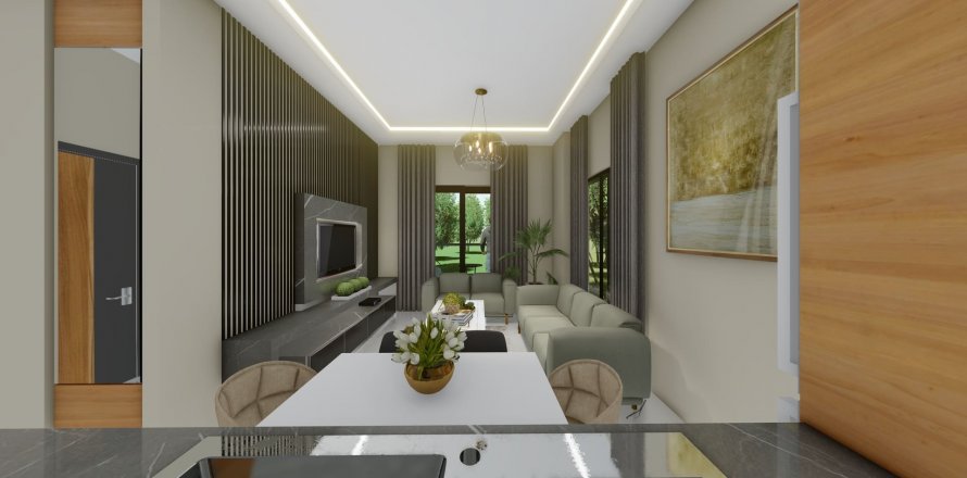 آپارتمان در در Exodus Hill Mahmutlar ، امارات متحده عربی 1 خوابه ، 51 متر مربع.  شماره 71962