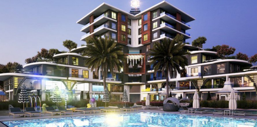 آپارتمان در  Antalya ، امارات متحده عربی 1 خوابه ، 43 متر مربع.  شماره 66983
