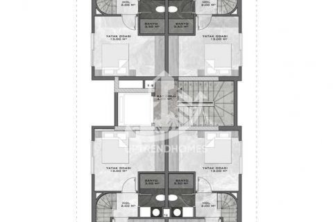 آپارتمان در Kargicak،  Alanya ، امارات متحده عربی 1 خوابه ، 31 متر مربع.  شماره 70705 - 23