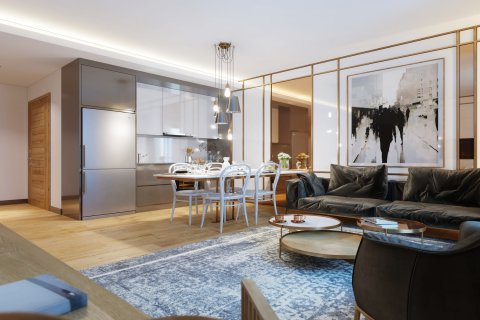 آپارتمان در در Resim Modern Kagithane Istanbul ، امارات متحده عربی 1 خوابه ، 73.58 متر مربع.  شماره 71514 - 6