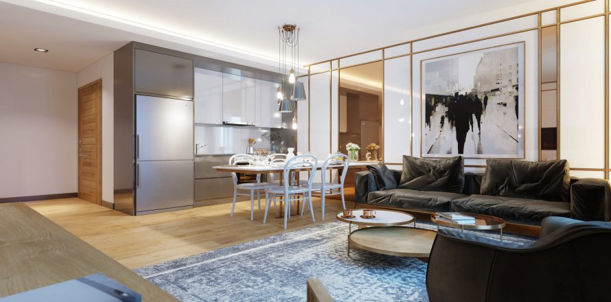 آپارتمان در در Resim Modern Kagithane Istanbul ، امارات متحده عربی 2 خوابه ، 79.02 متر مربع.  شماره 71515
