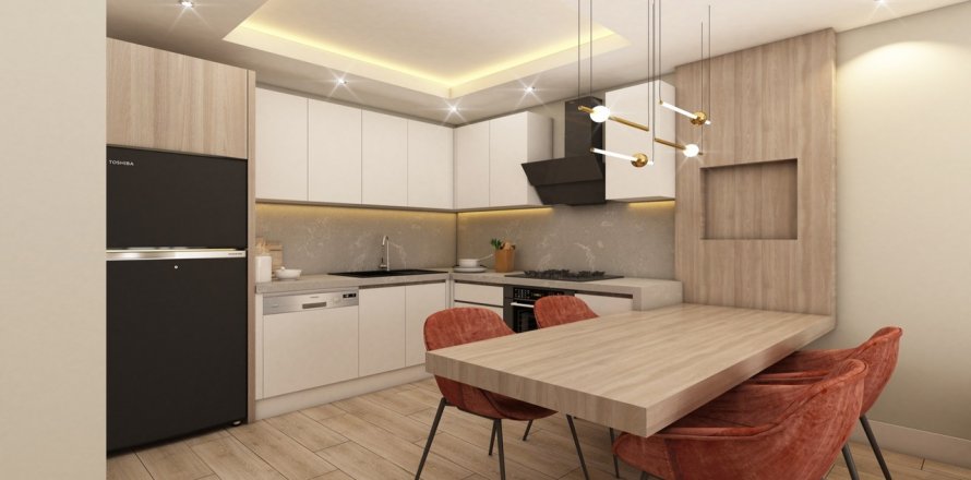 آپارتمان در Konyaalti، در Loft Prive Antalya ، امارات متحده عربی 2 خوابه ، 118 متر مربع.  شماره 70326