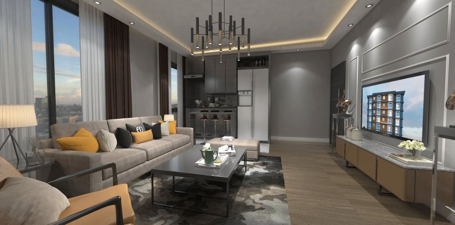 آپارتمان در Kâğıthane، در Galleria Residence Istanbul ، امارات متحده عربی 2 خوابه ، 107.4 متر مربع.  شماره 70063