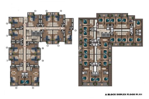 آپارتمان در  Konakli ، امارات متحده عربی 1 خوابه ، 60 متر مربع.  شماره 49797 - 22