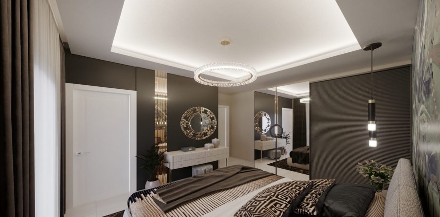 آپارتمان در در Oba Flora Garden II Oba ، امارات متحده عربی 1 خوابه ، 54 متر مربع.  شماره 71945