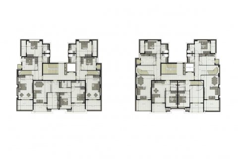 آپارتمان در  Oba ، امارات متحده عربی 1 خوابه ، 52 متر مربع.  شماره 67040 - 16