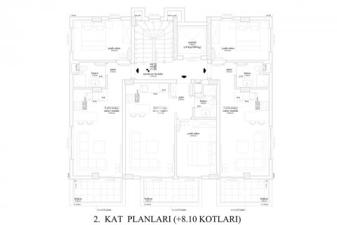 آپارتمان در  Avsallar ، امارات متحده عربی 1 خوابه ، 47 متر مربع.  شماره 69521 - 12