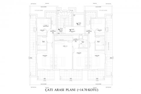 آپارتمان در  Avsallar ، امارات متحده عربی 1 خوابه ، 47 متر مربع.  شماره 69521 - 14