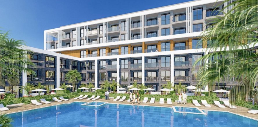 آپارتمان در Altintash، در Lara Port Antalya ، امارات متحده عربی 1 خوابه ، 68 متر مربع.  شماره 69291