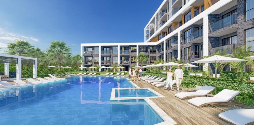 آپارتمان در Altintash، در Lara Port Antalya ، امارات متحده عربی 1 خوابه ، 130.5 متر مربع.  شماره 69299