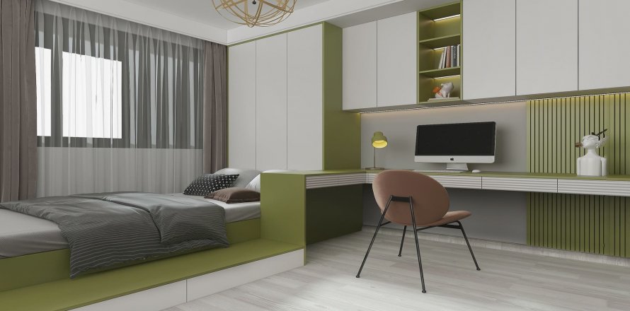 آپارتمان در در Panorama Plus Mezitli ، امارات متحده عربی 3 خوابه ، 99 متر مربع.  شماره 69436