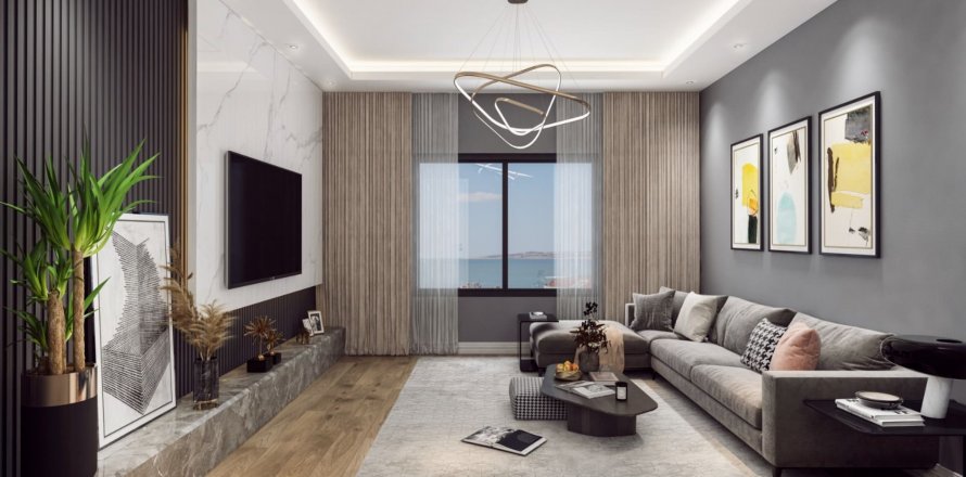 آپارتمان در در Marin City Beylikduezue ، امارات متحده عربی 4 خوابه ، 215 متر مربع.  شماره 68959