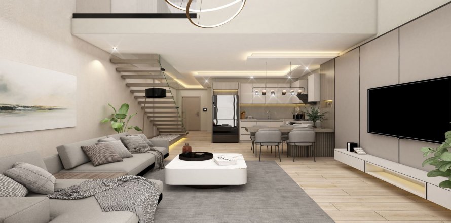 آپارتمان در Konyaalti، در Loft Marine Antalya ، امارات متحده عربی 2 خوابه ، 106 متر مربع.  شماره 70308