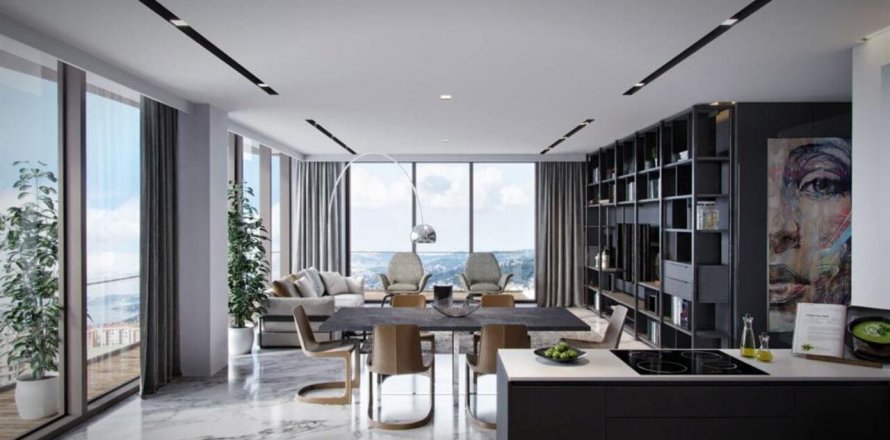 آپارتمان در در AcarVerde Residence Istanbul ، امارات متحده عربی 1 خوابه ، 97 متر مربع.  شماره 69145
