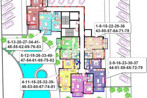 آپارتمان در  Mahmutlar ، امارات متحده عربی 1 خوابه ، 42 متر مربع.  شماره 71868 - 25