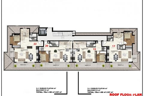 آپارتمان در  Kestel ، امارات متحده عربی 1 خوابه ، 58 متر مربع.  شماره 67629 - 14