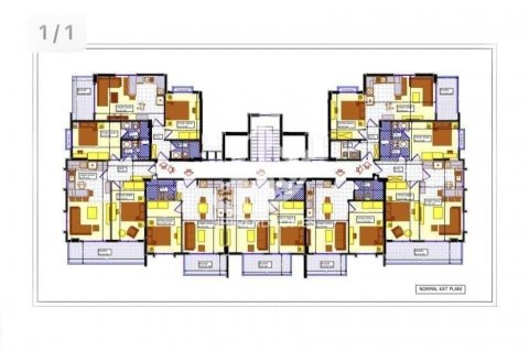 آپارتمان در  Konakli ، امارات متحده عربی 1 خوابه ، 47 متر مربع.  شماره 70493 - 11