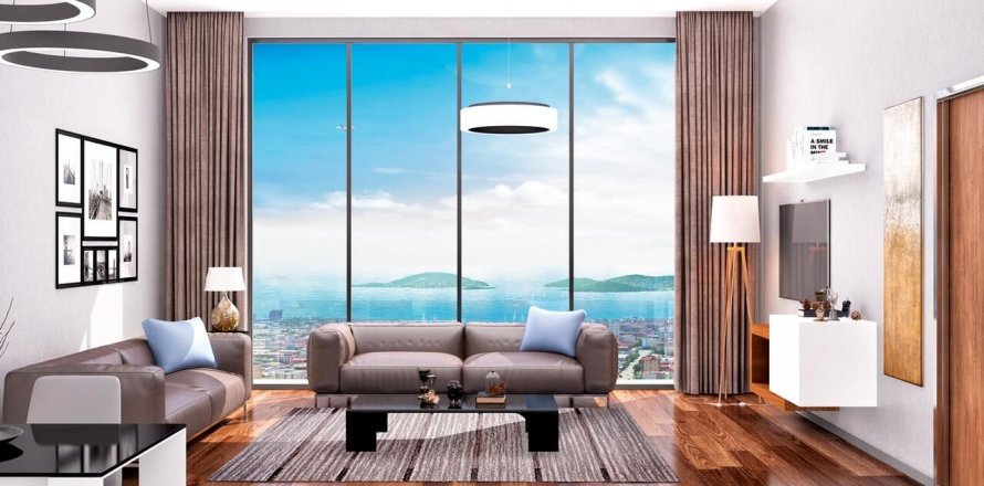 آپارتمان در Kartal، در Asfor Kartal Istanbul ، امارات متحده عربی 3 خوابه ، 170 متر مربع.  شماره 68181