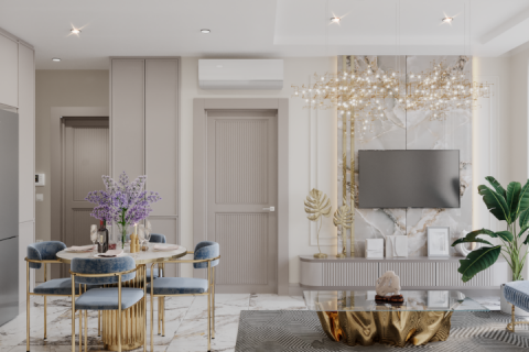 آپارتمان در  Alanya ، امارات متحده عربی 1 خوابه ، 110 متر مربع.  شماره 71851 - 18