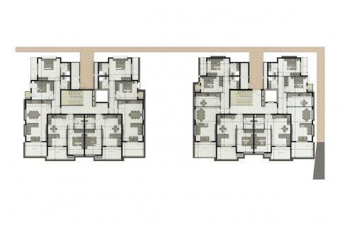آپارتمان در  Oba ، امارات متحده عربی 1 خوابه ، 52 متر مربع.  شماره 67040 - 15