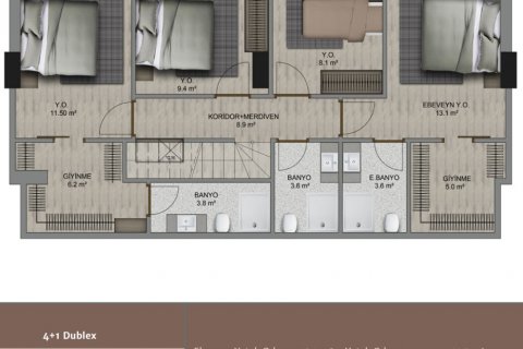 آپارتمان در  Istanbul ، امارات متحده عربی 4 خوابه ، 187 متر مربع.  شماره 67743 - 20