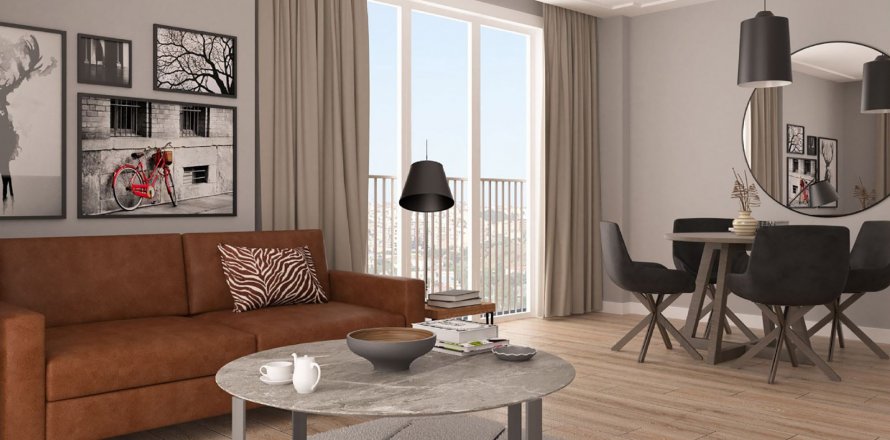آپارتمان در Kâğıthane، در JB Panorama Istanbul ، امارات متحده عربی 2 خوابه ، 90 متر مربع.  شماره 69139