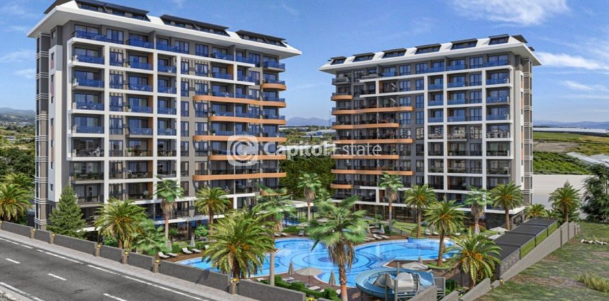 آپارتمان در  Antalya ، امارات متحده عربی 2 خوابه ، 100 متر مربع.  شماره 74115