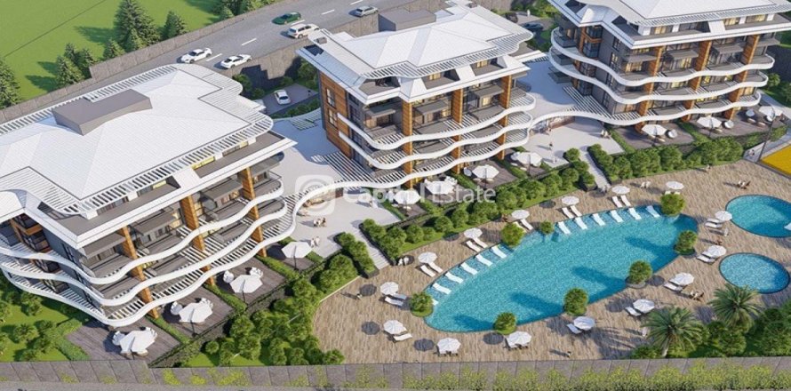 آپارتمان در  Antalya ، امارات متحده عربی 2 خوابه ، 71 متر مربع.  شماره 74606