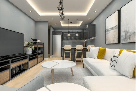 آپارتمان در  Mersin ، امارات متحده عربی 1 خوابه ، 60 متر مربع.  شماره 77589 - 4