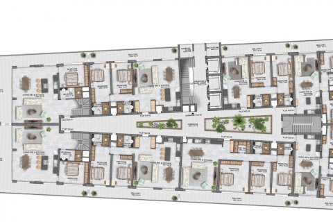 آپارتمان در  Alanya ، امارات متحده عربی 1 خوابه ، 50 متر مربع.  شماره 76326 - 13