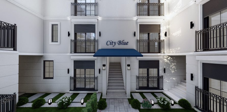 آپارتمان در در City Blue Fethiye ، امارات متحده عربی 2 خوابه ، 106 متر مربع.  شماره 76617