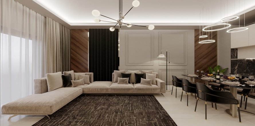 آپارتمان در در Prime Garden Residence Oba ، امارات متحده عربی 1 خوابه ، 50 متر مربع.  شماره 74845