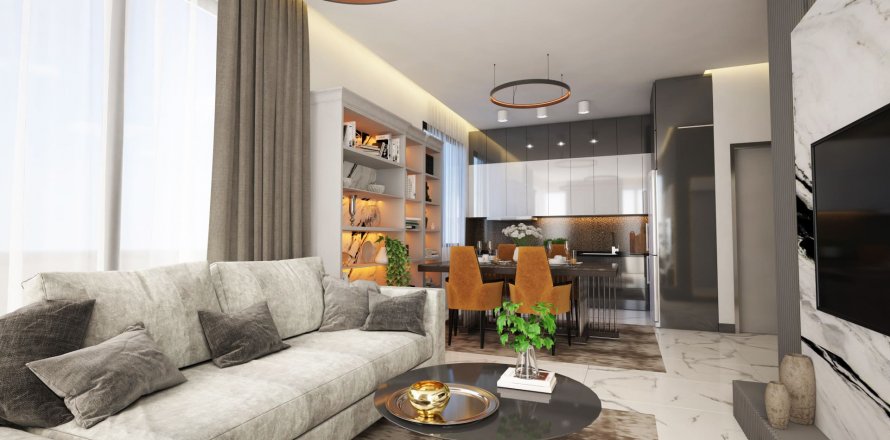 آپارتمان در در Blue Sunlight Mahmutlar ، امارات متحده عربی 1 خوابه ، 50.7 متر مربع.  شماره 75016