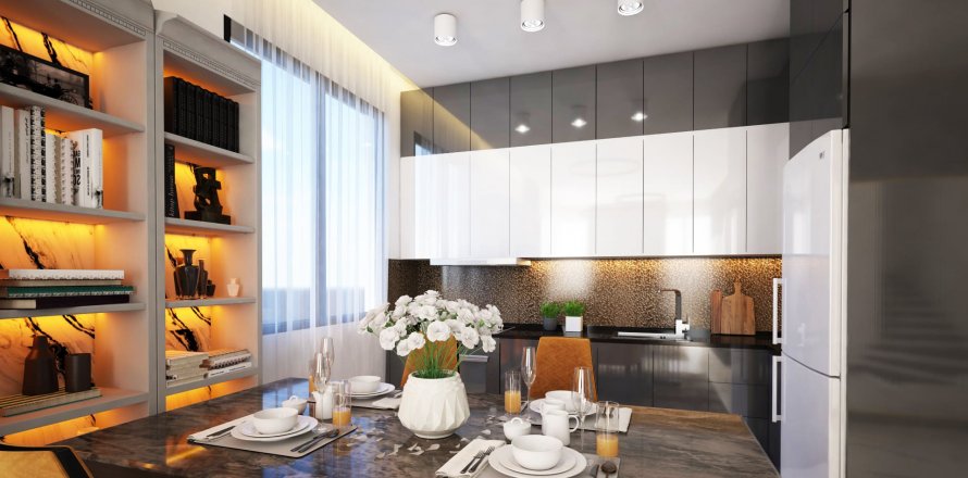 آپارتمان در در Blue Sunlight Mahmutlar ، امارات متحده عربی 1 خوابه ، 50.7 متر مربع.  شماره 75017