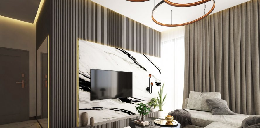 آپارتمان در در Blue Sunlight Mahmutlar ، امارات متحده عربی 1 خوابه ، 53.3 متر مربع.  شماره 75018