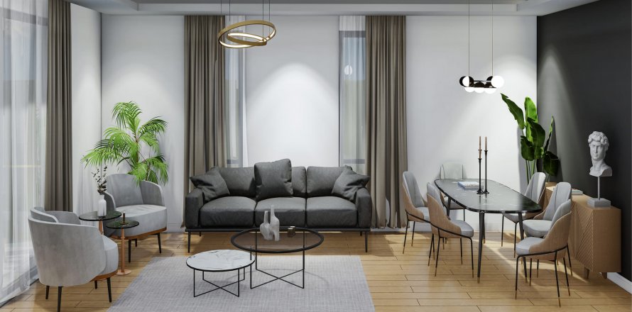 آپارتمان در در Alpis Nilufer House 2 Bursa ، امارات متحده عربی 3 خوابه ، 118 متر مربع.  شماره 75060