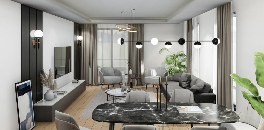 آپارتمان در در Alpis Nilufer House 2 Bursa ، امارات متحده عربی 3 خوابه ، 119 متر مربع.  شماره 75061