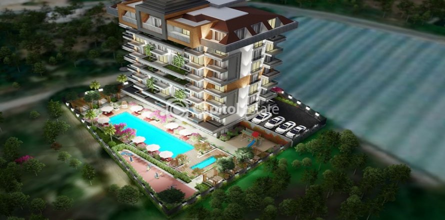 آپارتمان در  Antalya ، امارات متحده عربی 2 خوابه ، 100 متر مربع.  شماره 74333