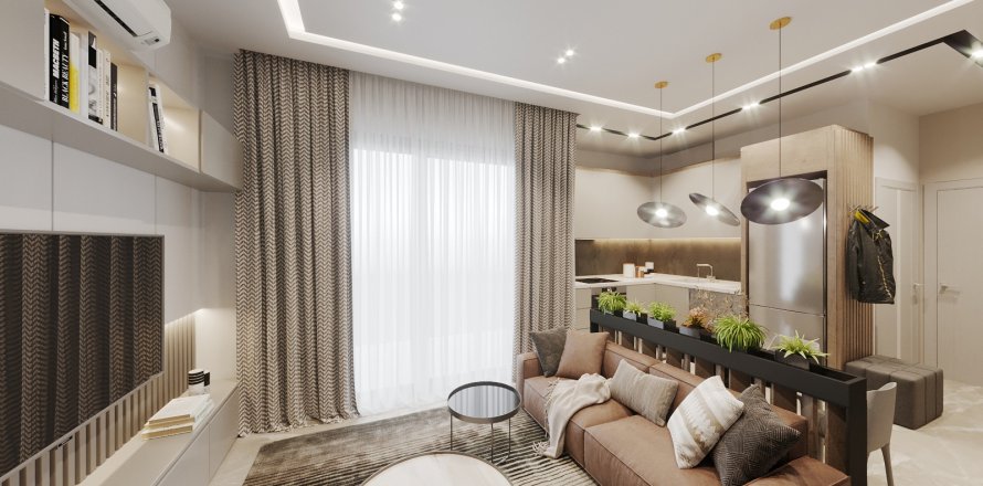 آپارتمان در Demirtas،  Alanya ، امارات متحده عربی 1 خوابه ، 44 متر مربع.  شماره 77471