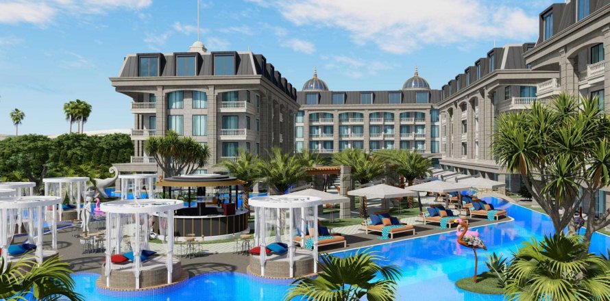 آپارتمان در در Exodus Palace Residence Alanya ، امارات متحده عربی 2 خوابه ، 126.2 متر مربع.  شماره 74823