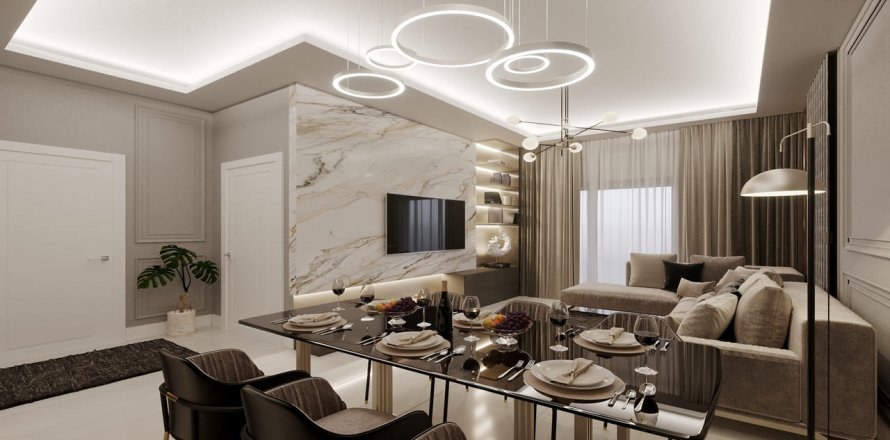 آپارتمان در در Prime Garden Residence Oba ، امارات متحده عربی 2 خوابه ، 104 متر مربع.  شماره 74847