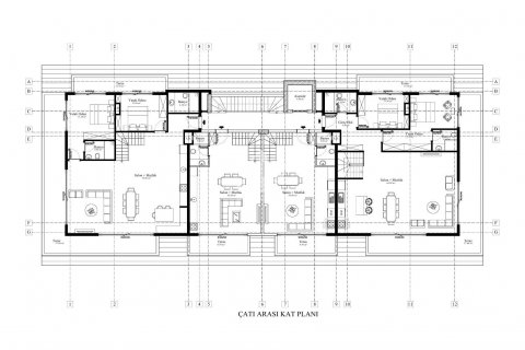 آپارتمان در  Alanya ، امارات متحده عربی 1 خوابه ، 67 متر مربع.  شماره 72174 - 18