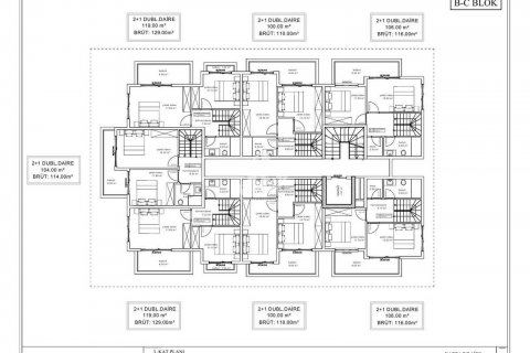 آپارتمان در Kargicak،  Alanya ، امارات متحده عربی 1 خوابه ، 54 متر مربع.  شماره 72864 - 26