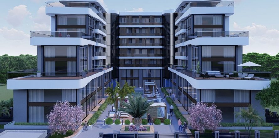 آپارتمان در Altintash، در Onyx Residence Antalya ، امارات متحده عربی 2 خوابه ، 113.51 متر مربع.  شماره 77577