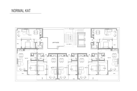آپارتمان در  Alanya ، امارات متحده عربی 1 خوابه ، 50 متر مربع.  شماره 72172 - 11