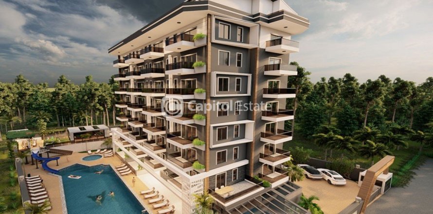 آپارتمان در  Antalya ، امارات متحده عربی 1 خوابه ، 55 متر مربع.  شماره 74062